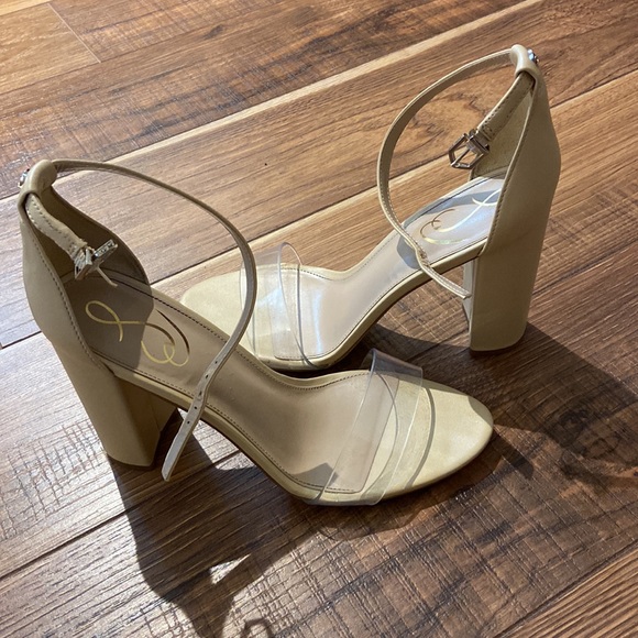 Sam Edelman Yaro Ankle Strap Sandal Heels - Picture 2 of 14